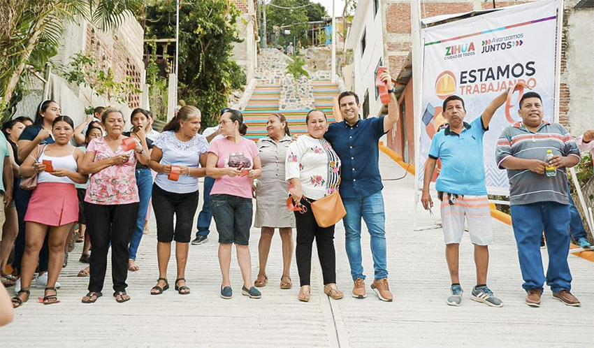 Presidente Jorge S Nchez Allec Inaugura Andador De La Pe A En La